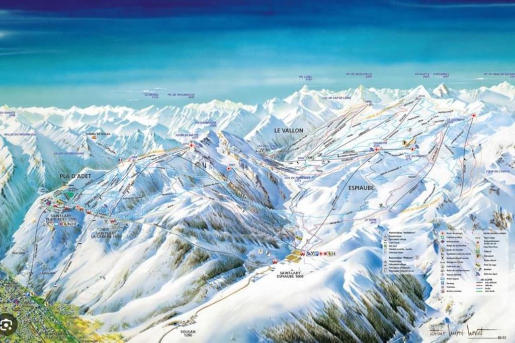 Appartement Vue Panoramique Sur Les Pyrenees à Saint-Lary-Soulan Extérieur photo